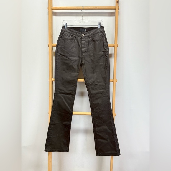 ASOS Black Parisian coated flare jeans size 26/36 - Picture 8 of 13